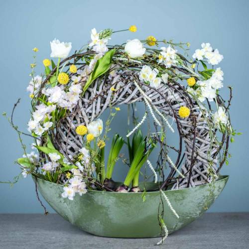 Artikel Plastikschiffchen Grün 55,5cm x 14,5cm H17,5cm 1 St