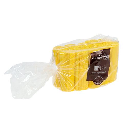 Artikel Plisseemanschetten Gelb 12,5cm 100 St.