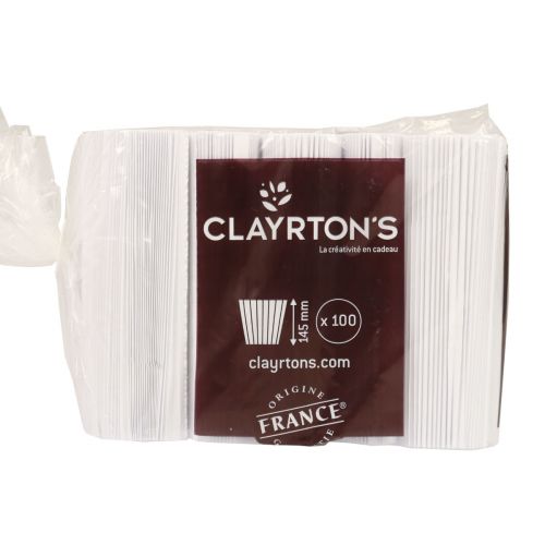 Artikel Plisseemanschetten für Blumentöpfe Weiß 14,5cm 100 St