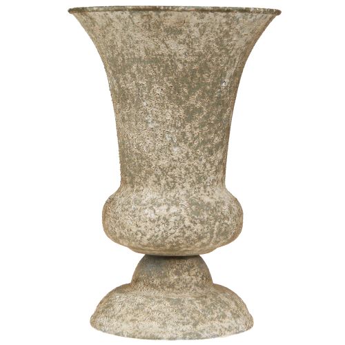 Artikel Pokalvase Metall Antik Deko Vase Fuß Ø16,5cm H24cm