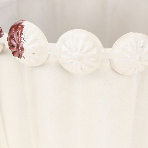 Artikel Pokalvase Metall Deko Pokal Creme Braun Ø9cm H13cm