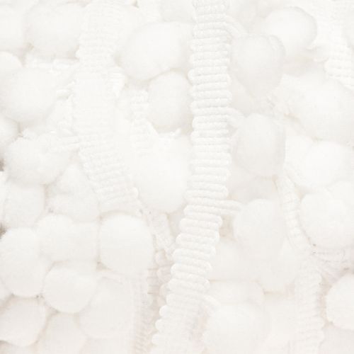 Artikel Pom Pom Band Weiß Dekoband mit Pompoms 20mm 15m