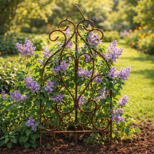 Artikel Rankgitter Romantisches Design für Rosen und Kletterpflanzen im Blumenbeet 64cm