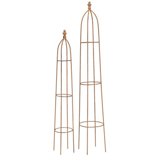 Rankhilfe Metall Rost Optik Obelisk 69/86cm Set 2St