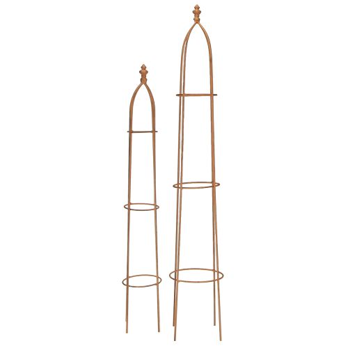 Artikel Rankhilfe Metall Rost Optik Obelisk 69/86cm Set 2St