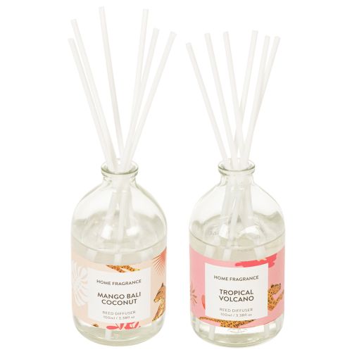 Raumduft Diffuser Raumduft mit exotischem Kokos- und Mangoduft für langanhaltende Frische zu Hause 19cm 2St