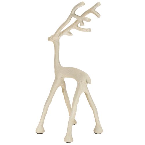 Artikel Rentier Deko Hirsch Figur Metall Grau Ton Optik H27,5cm