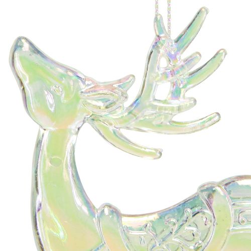 Artikel Rentier Deko Weihnachtsschmuck Irisierend H12cm 3St