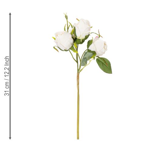 Artikel Kunstblumenstrauß Rosen für stilvolle Tischdekoration 31cm 3St