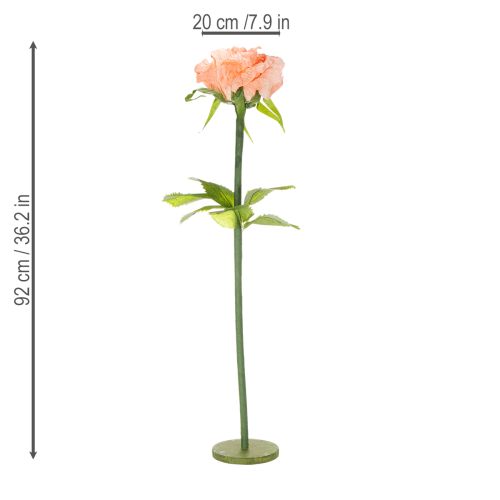 Artikel Kunstblume Rose Riesenblume für elegante und charmante Dekoration im Innenbereich 92cm