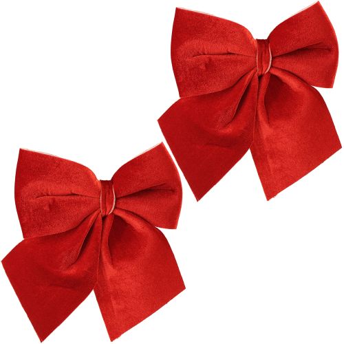 Artikel Rote Samtschleife Geschenkschleife 20×25cm Hellrot 2St