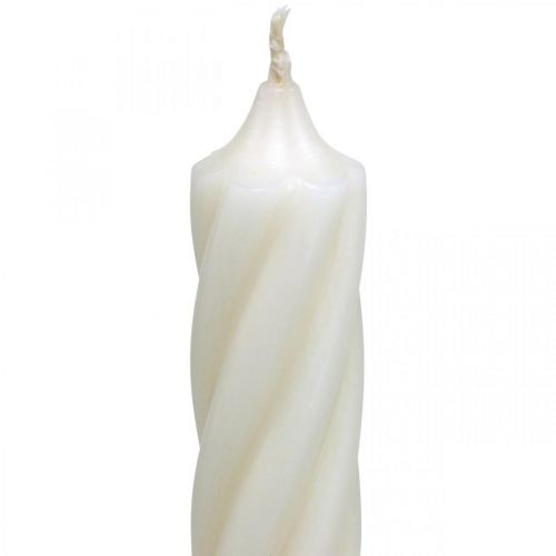Artikel Rustic Kerzen Stabkerzen durchgefärbt Weiß 350/28mm 4 St
