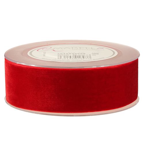 Artikel Samtband Geschenkband Dekoband Samt Rot 40mm 8m