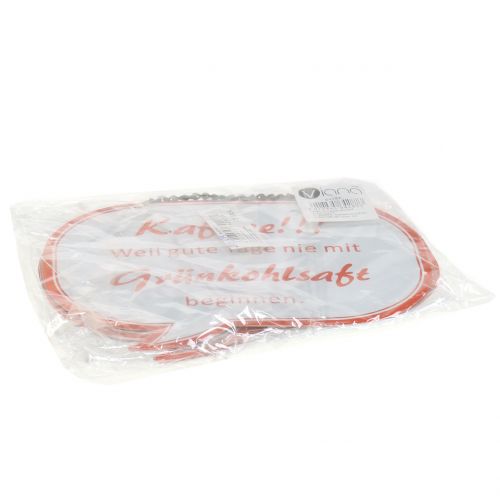 Artikel Schild zum Aufhängen „Kaffee!!!“ 13,5cm x 7,5cm 3St