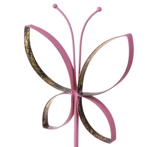 Artikel Schmetterling Metall Deko Aufsteller Fuchsia Gold H29cm 2 St