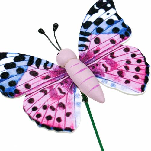 Artikel Deko-Schmetterling am Stab Blumenstecker Frühlingsdeko 16 St
