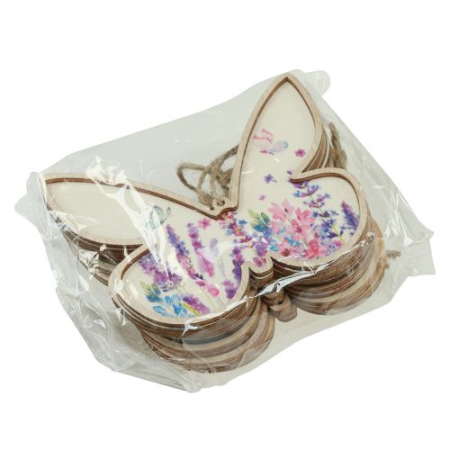 Artikel Schmetterling Holz Dekohänger Leinen 11,5x9,5cm 6 St