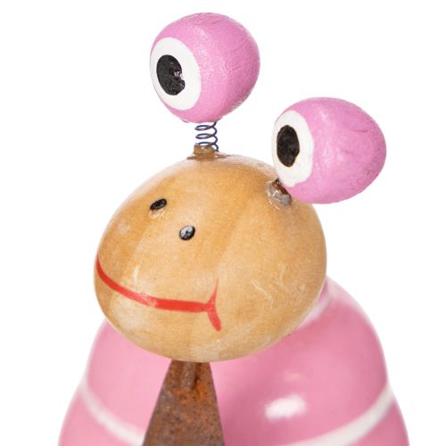 Schneckenfigur mit lustiger Optik als charmante Frühlingsdekoration 9cm 4St | Floristik24.de