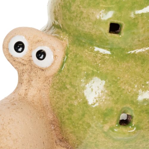 Artikel Keramik Schnecken Dekofigur mit LED als witzige Tischdekoration für Zuhause und Büro 12cm 2St