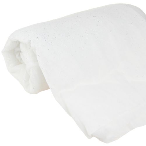 Floristik24 Schneedecke Glimmer Schneeteppich mit Silberglitter 120×80cm