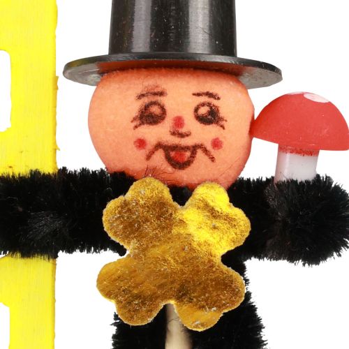 Artikel Schornsteinfeger Blumenstecker, Silvester Deko L17cm H8cm 36 St