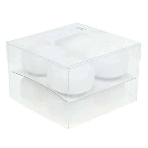 Floristik24 Schwimmkerzen Weiß 4,5cm 8 St