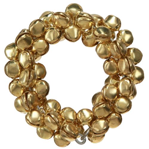 Serviettenringe Gold Glöckchen aus Metall Ø5cm 8 St