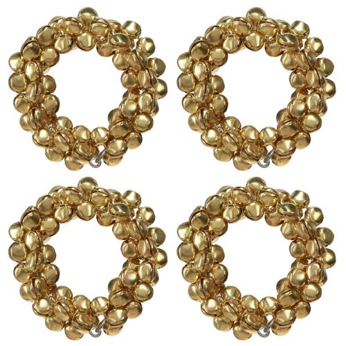 Artikel Serviettenringe Gold Glöckchen aus Metall Ø5cm 8 St