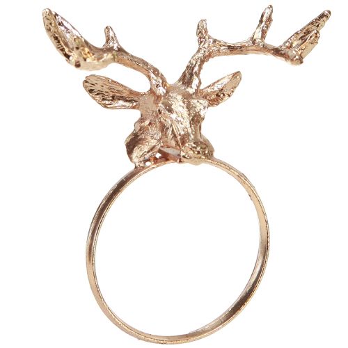 Artikel Serviettenringe Hirsch Metall Tischdeko Rosé Ø3,5cm H 6,5cm 4St