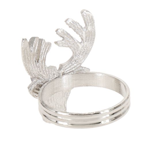 Artikel Serviettenringe Silber Hirsch Metall Serviettenhalter Ø4cm 4 St