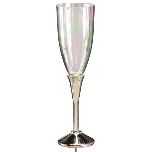 Artikel Silvesterdeko zum Stecken Sektglas am Draht H9,5cm 8 St