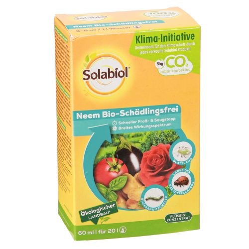 Floristik24 Solabiol Neem Bio-Schädlingsfrei Schädlingsbekämpfung 60ml