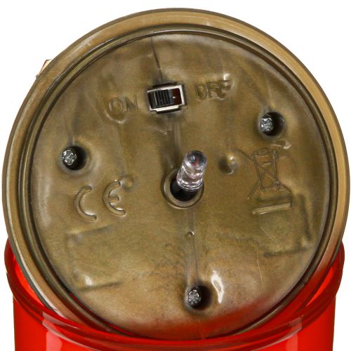 Artikel Solar Grablichter LED in Rot Weiß Gold Ø6,5cm H12cm