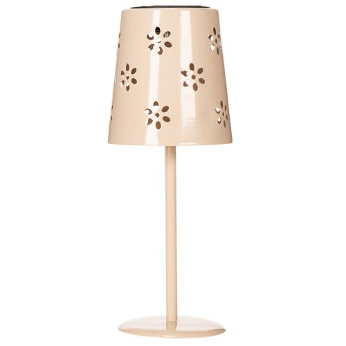 Artikel Tischlampe mit Blumenmuster Solarbetrieben für romantische Gartenbeleuchtung 28cm