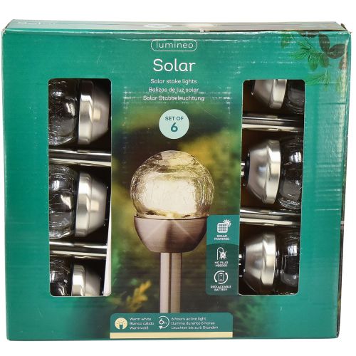 Artikel Solar Gartenstecker Solarleuchten Balkon Ø6cm H36cm 6 St