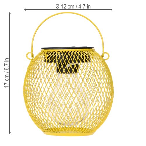 Artikel Solar Laterne für Garten und Terrasse im modernen Design aus Metall 12cm