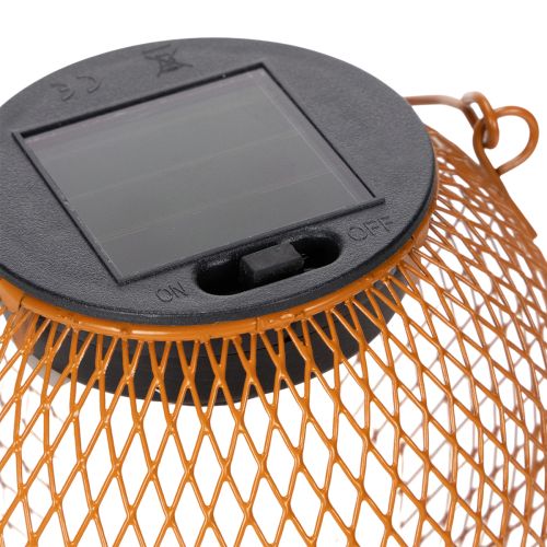 Artikel Solarlaterne LED für stimmungsvolle Gartenbeleuchtung im attraktiven Metall Design 12cm