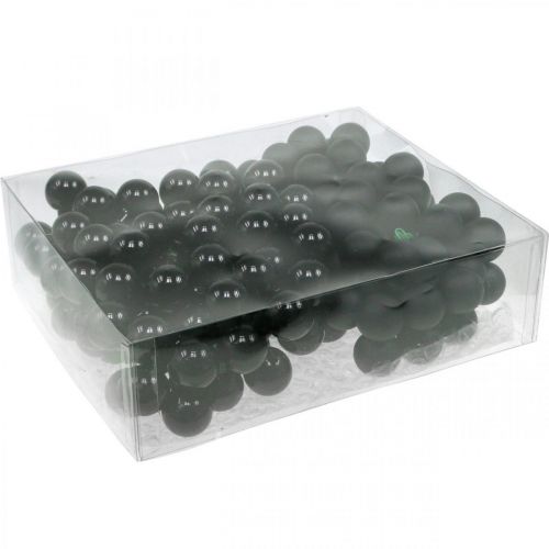 Artikel Mini Weihnachtskugeln am Draht Schwarz Glas Ø25mm 140 St