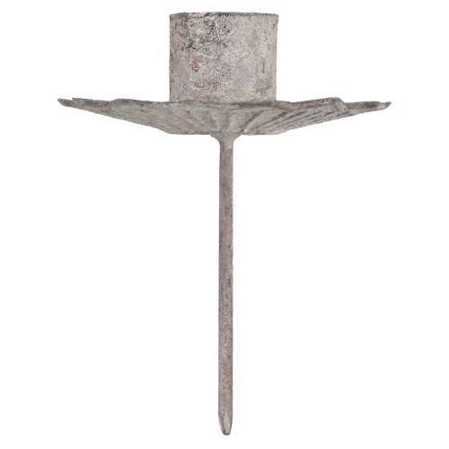 Artikel Spitzkerzenhalter zum Stecken Antik Grau 7×8,5cm 4St