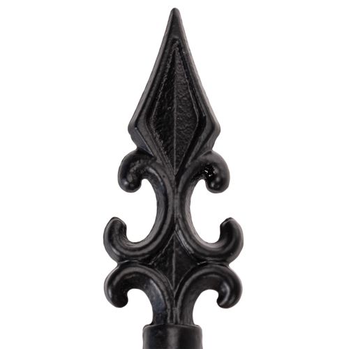 Gartenstecker verschnörkeltes Design mit dekorativer Form und stilvoller Metallkugel 90cm 2St | Floristik24.de