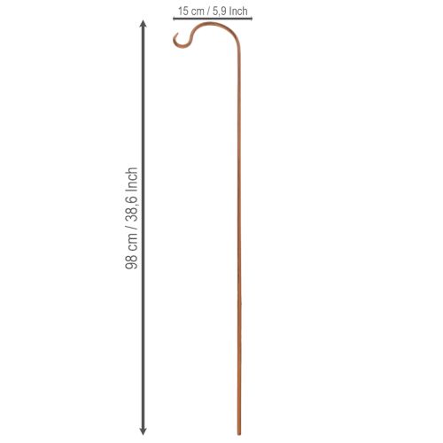 Artikel Gartenstab Haken Aufhänger für Laternen und Pflanzen Dekoration Garten und Terrasse 98cm