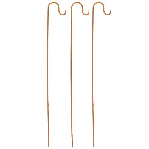 Artikel Stab mit Haken Rost Deko Garten Metalldeko H80cm 3St