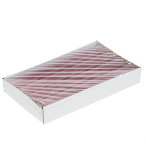 Artikel Stabkerzen durchgefärbt Altrosa 34mm x 240mm 4 St