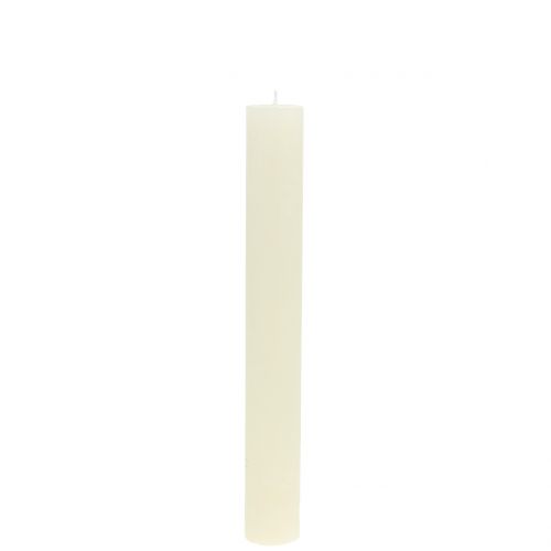 Artikel Stabkerzen durchgefärbt Creme 34mm x 240mm 4 St