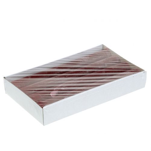 Artikel Stabkerzen durchgefärbt Dunkelrot 34mm x 300mm 4St
