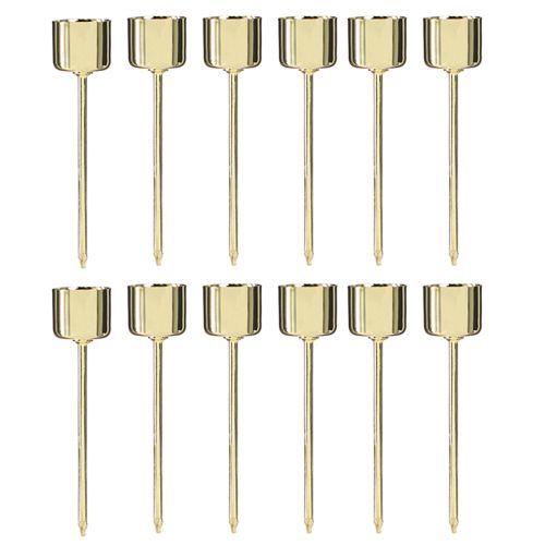 Artikel Stabkerzenhalter zum Stecken Gold Ø22mm H10,5cm 12 St