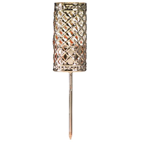 Artikel Stabkerzenhalter zum Stecken Gold Ø24mm H10cm 4 St