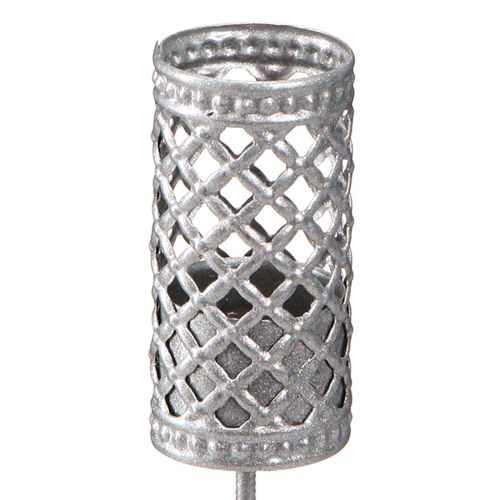 Artikel Stabkerzenhalter zum Stecken Silbergrau Ø24mm H10cm 4 St