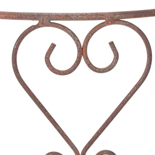 Artikel Rankgitter halbrund Herzornament Perfekt für rustikale Gartendekoration 42cm
