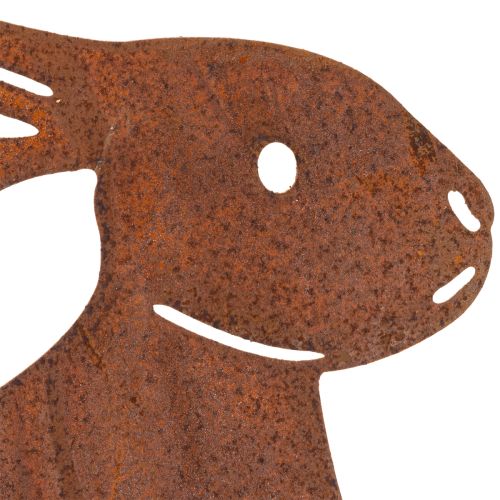 Artikel Osterhase Gartenstecker aus Metall für stilvolle Frühlingsdeko im Außenbereich 80cm 4St